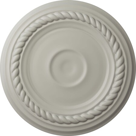 Ekena Millwork Small Alexandria Ceiling Medallion (Fits Canopies up to 4 5/8"), 7 7/8"OD x 3/4"P, Pot of Cream CM07ALPCF